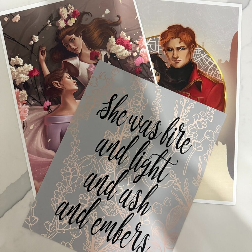 2/$20 - Set of Three Bookish Art Prints